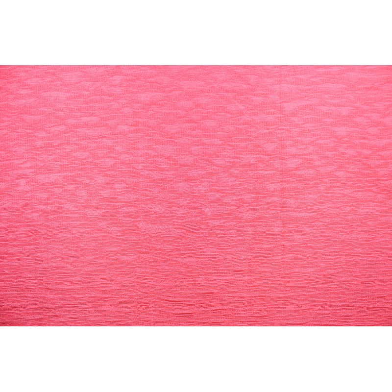 Carisbrooke Crinkled Taffeta Fabric in Shocking Salmon  -