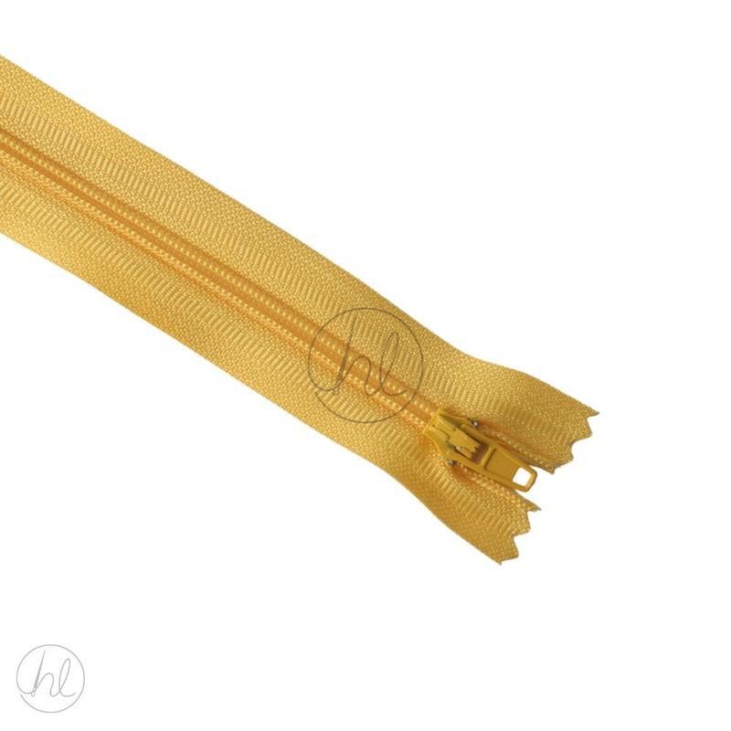 NYLON DRESS ZIPS BRI YELL 45CM