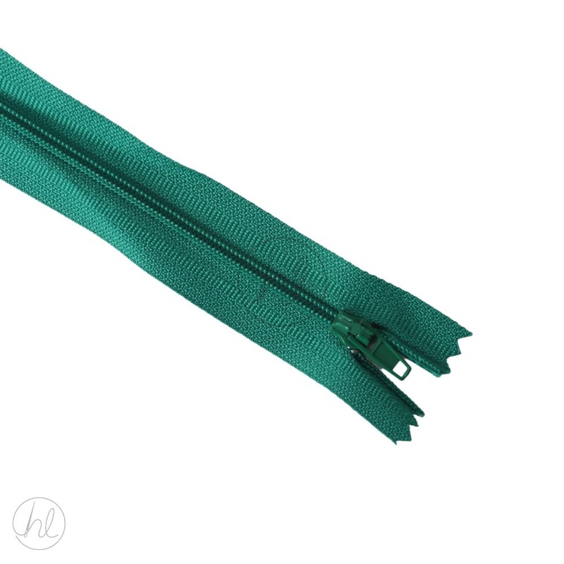 NYLON DRESS ZIPS EMERALD 40CM