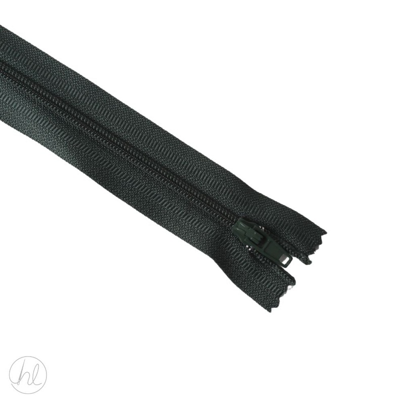 NYLON DRESS ZIPS HUNTER 25CM