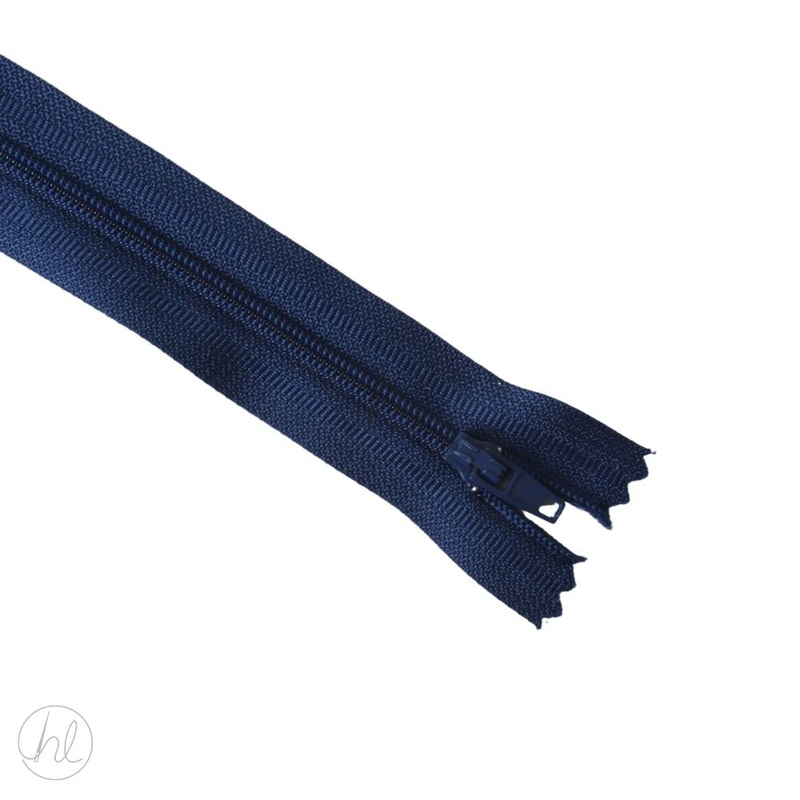 NYLON DRESS ZIPS L/NAVY 25CM