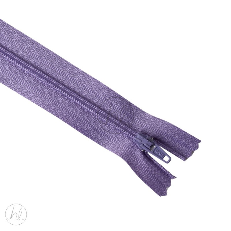 NYLON DRESS ZIPS LILAC 45CM