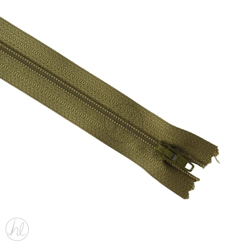 NYLON DRESS ZIPS OLIVE 35CM