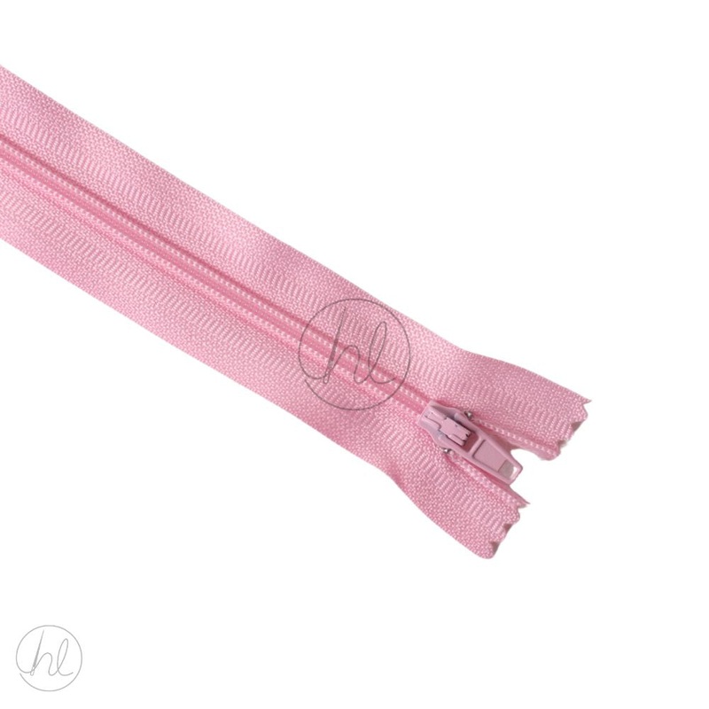 NYLON DRESS ZIPS PINK 20CM
