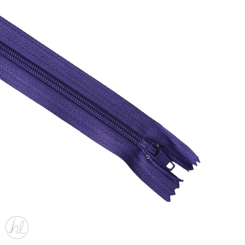 NYLON DRESS ZIPS PURPLE 25CM