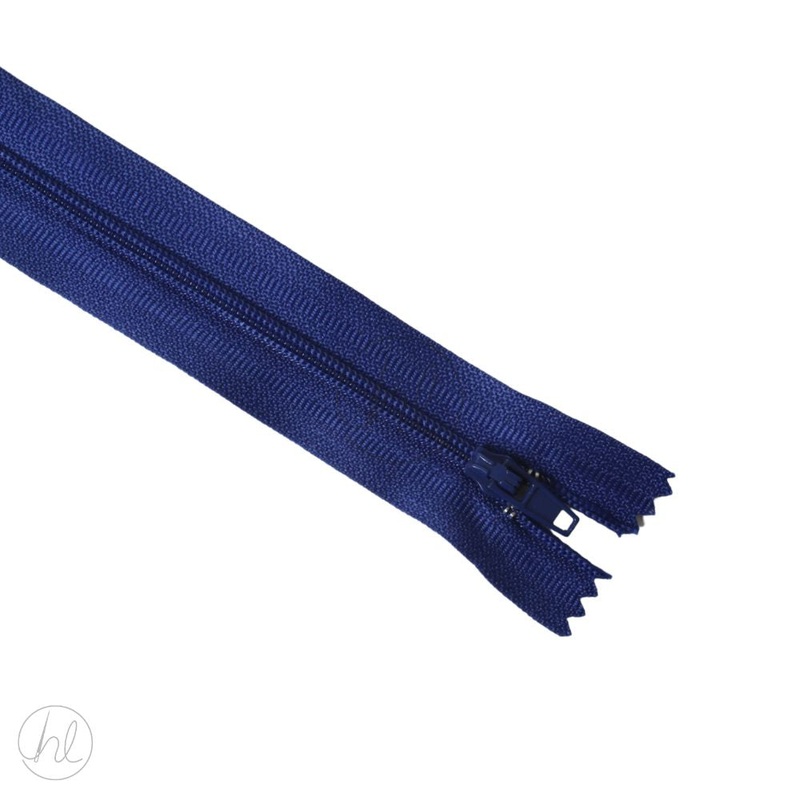 NYLON DRESS ZIPS ROYAL 30CM