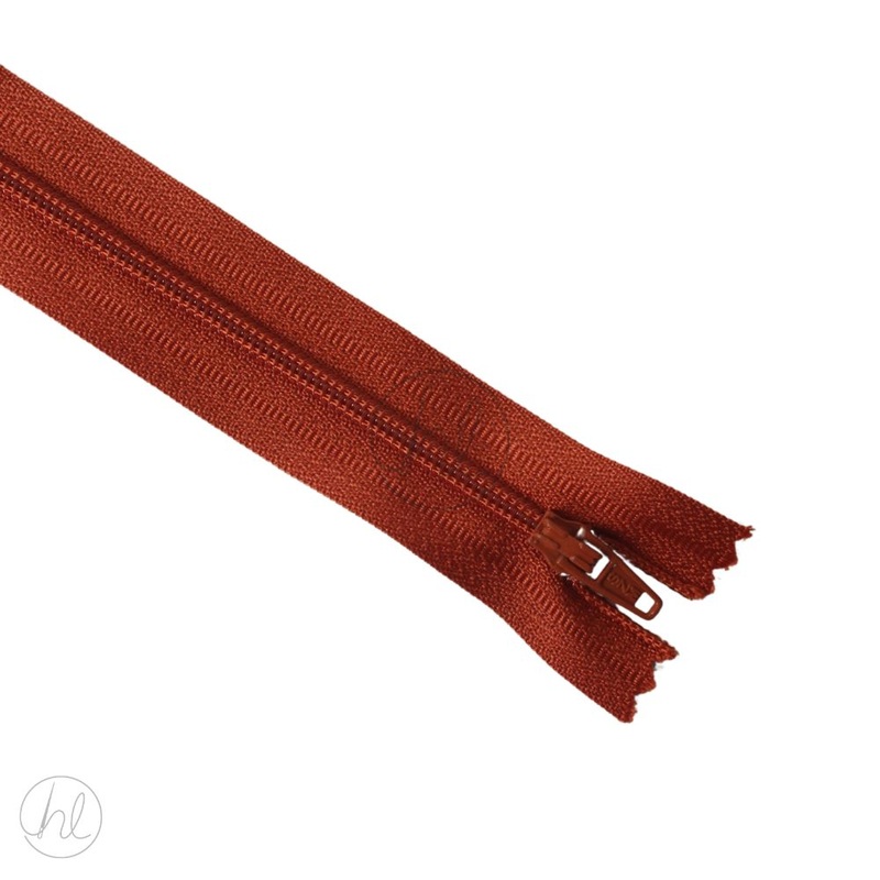 NYLON DRESS ZIPS RUST 35CM