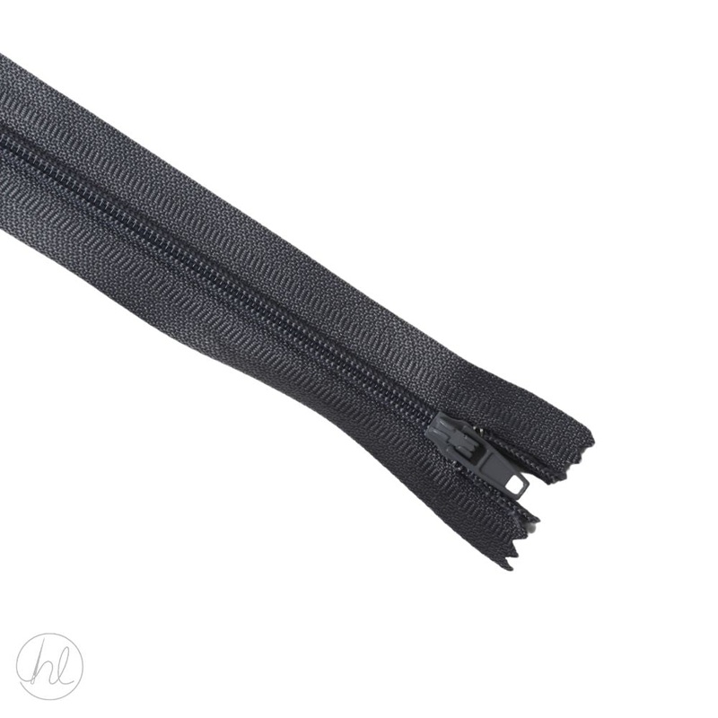 NYLON DRESS ZIPS SCH GREY 40CM
