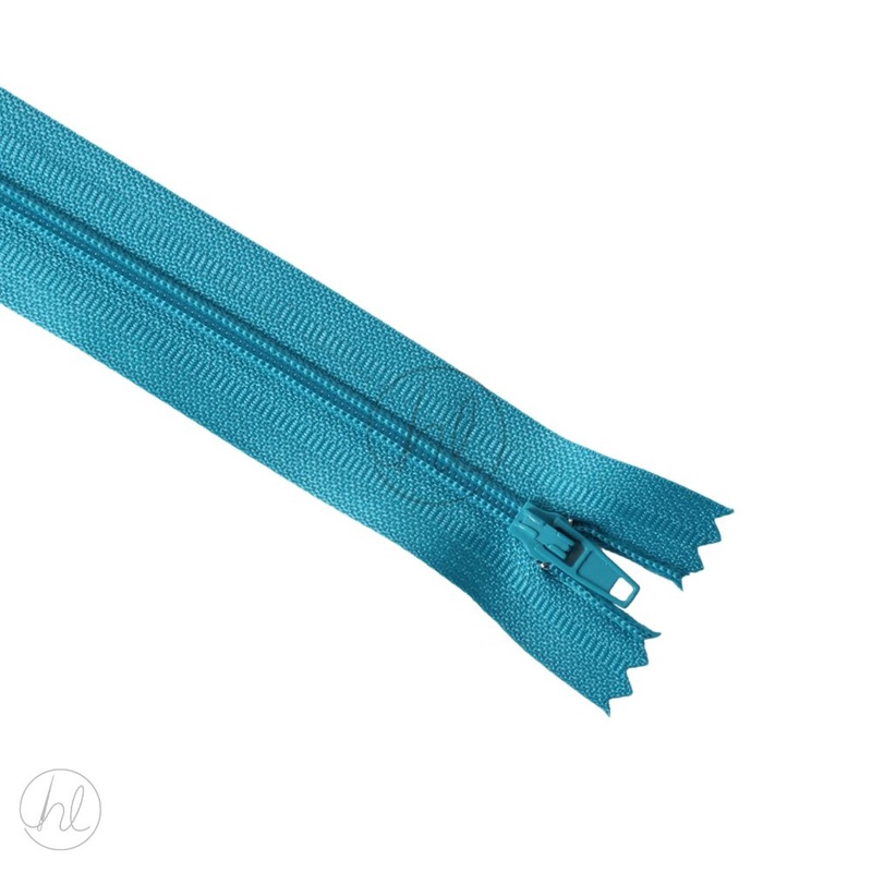 NYLON DRESS ZIPS TEAL 15CM
