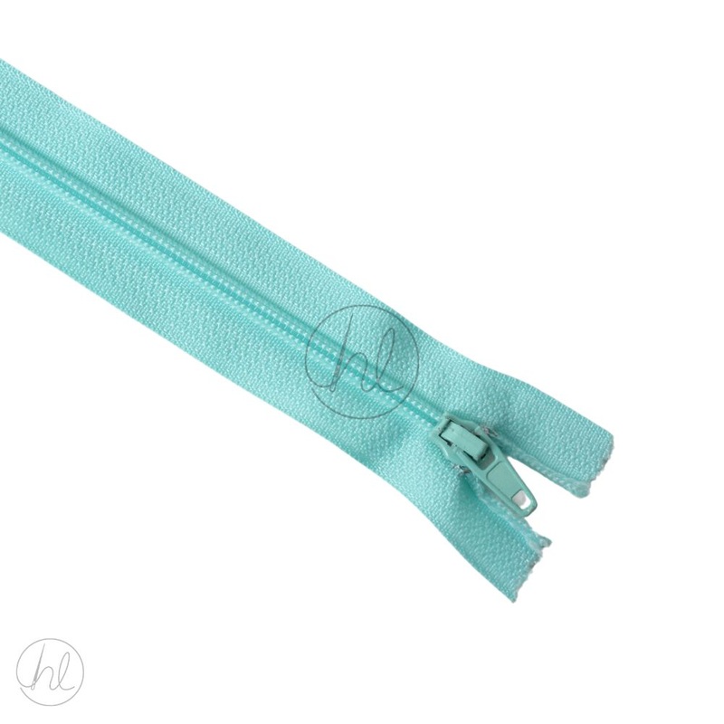 NYLON DRESS ZIPS TURQUOISE 15CM