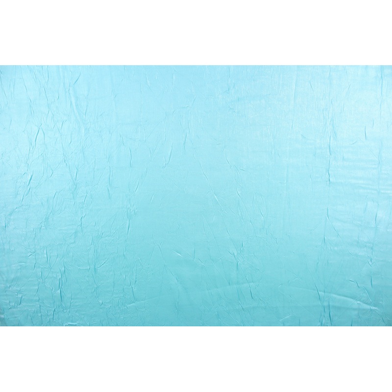 Valmont Crushed Taffeta Fabric in Iridescent Sky Blue  -
