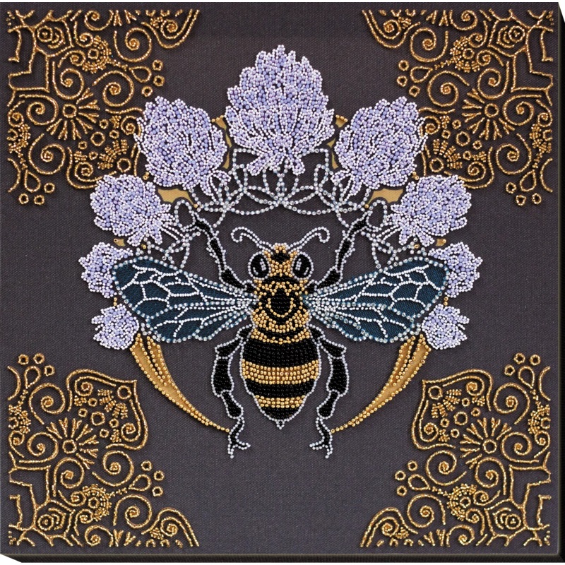Bead Embroidery Kit - Bee in clover AB-831