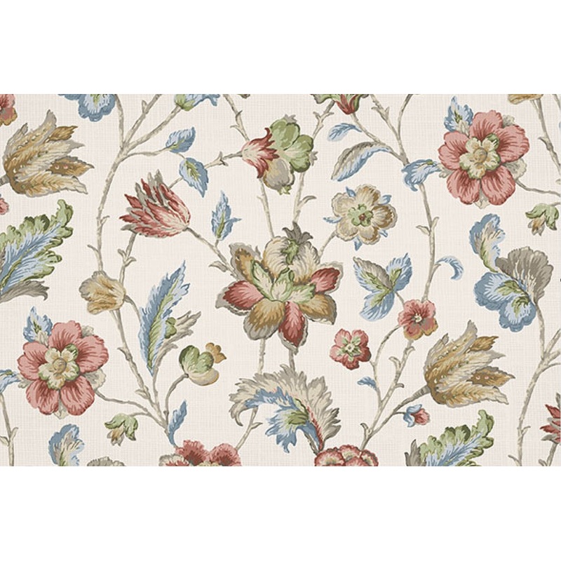 Belle Maison Bartlett Jacobean Fabric in Harvest