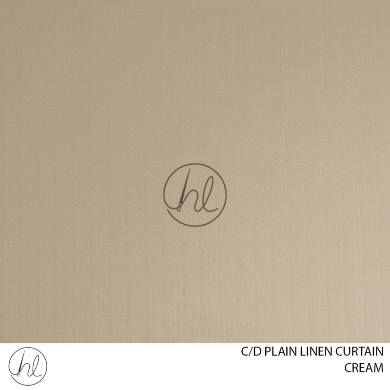 C/D Plain Linen Curtain CP 280cm Cream