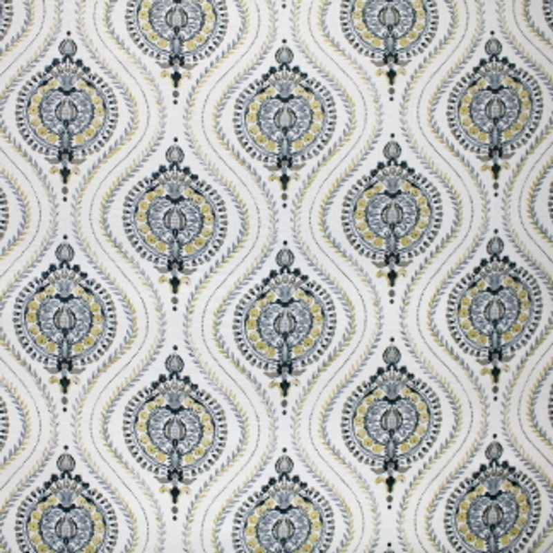 Carole Designer Fabric Once Again in Charcoal