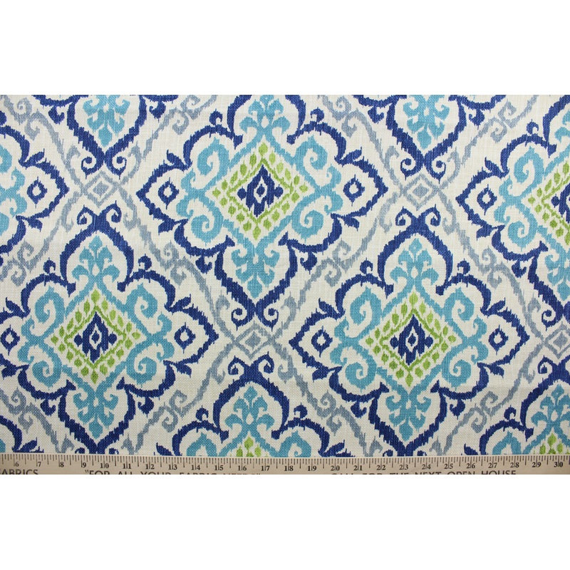 Covington Chevelle Fabric in Capri Blue