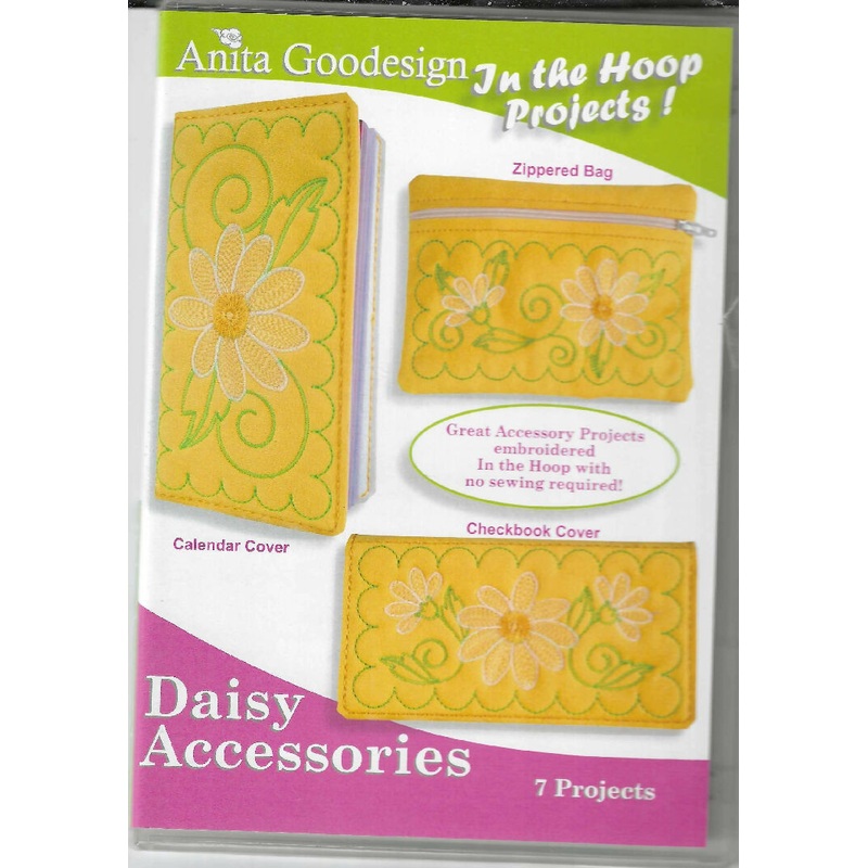 Daisy Accessories by Anita Goodesign CD with 7 book type cover projects