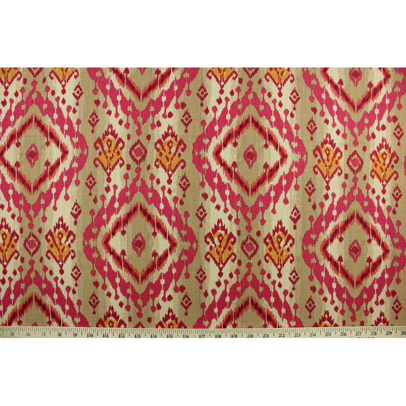Ikat Paisley in Mulberry