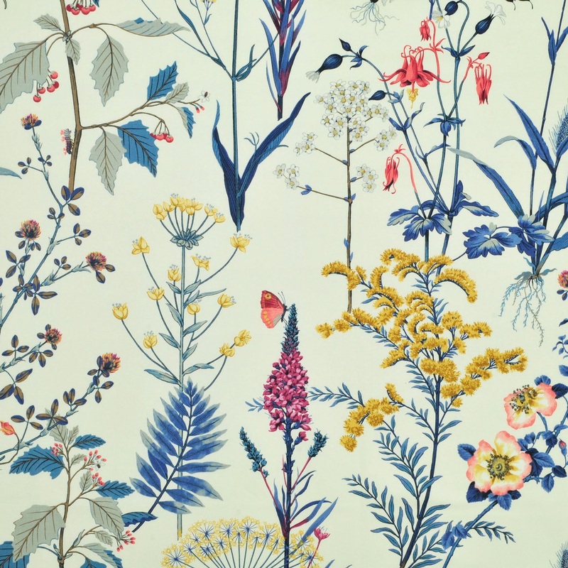 Isabella Floral Fabric in Sanctuary