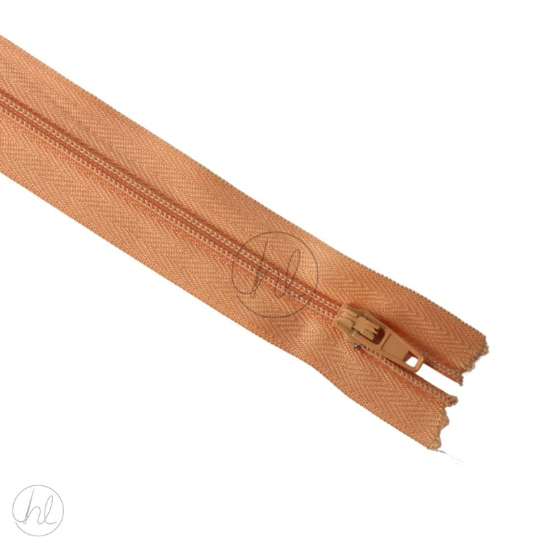 NYLON DRESS ZIPS APRICOT 25CM