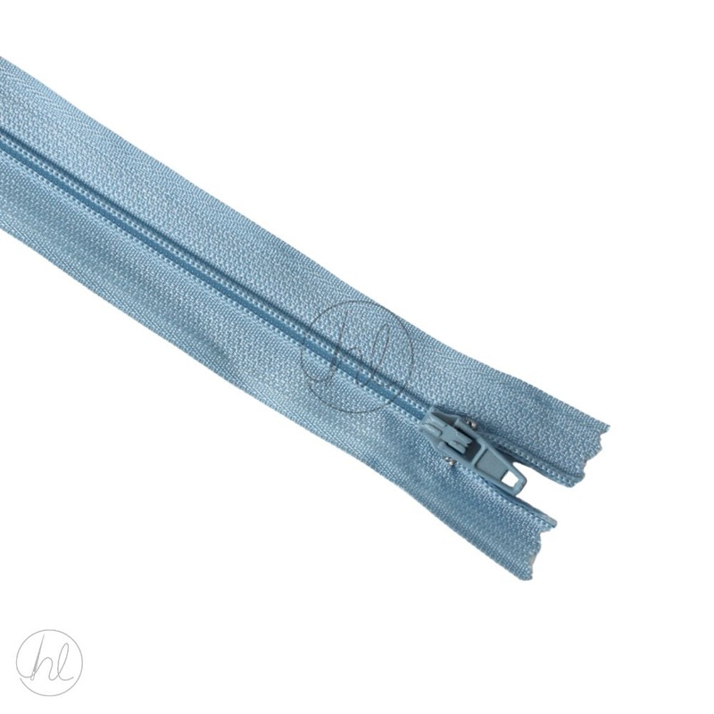 NYLON DRESS ZIPS SKY BLUE 15CM