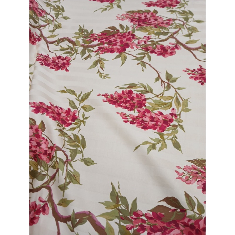 Richloom Wisteria Stripes in Berry/Cream