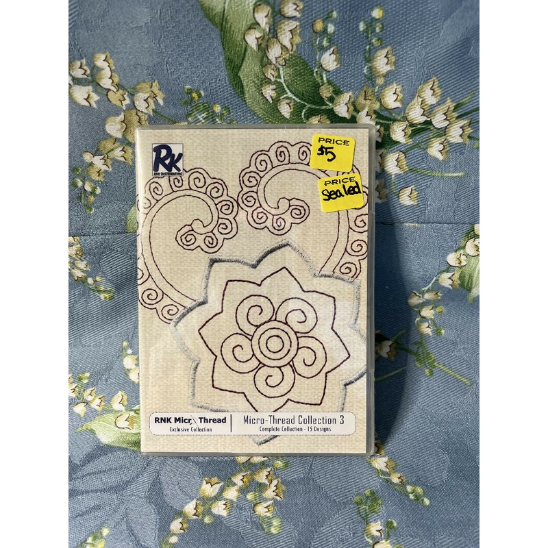 RNK Micro-thread Collection #3 Embroidery Design Files New in Sealed Package