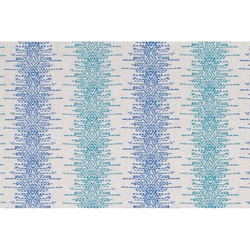 Robert Allen Native Horizon Embroidered Fabric in Azure