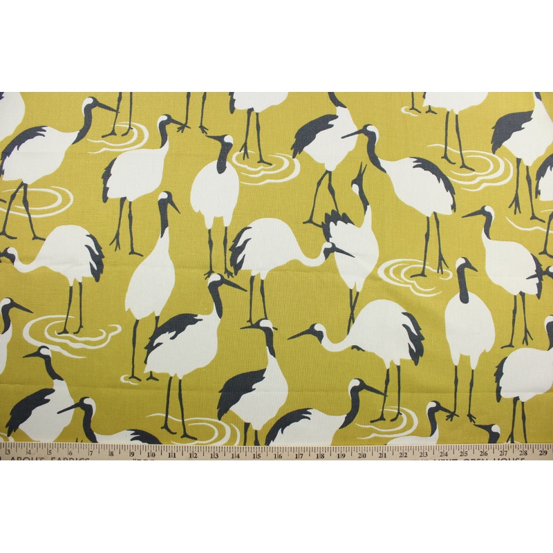 Robert Allen Winter Crane in Goldenrod