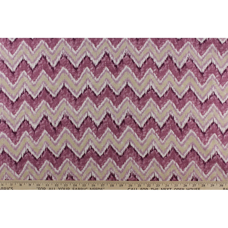 Swavelle/Mill Creek Bannock Chevron Fabric in Orchid