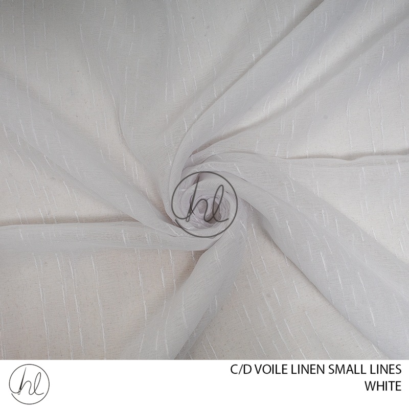 Voile Linen Small Lines fabric