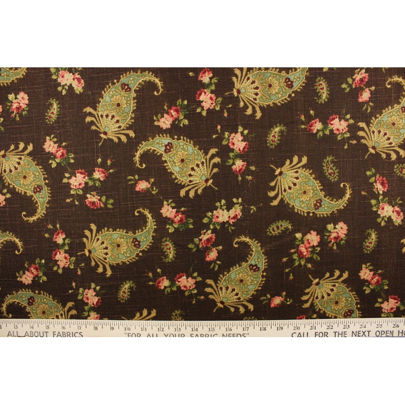 Waverly Prelude Paisley in Sepia