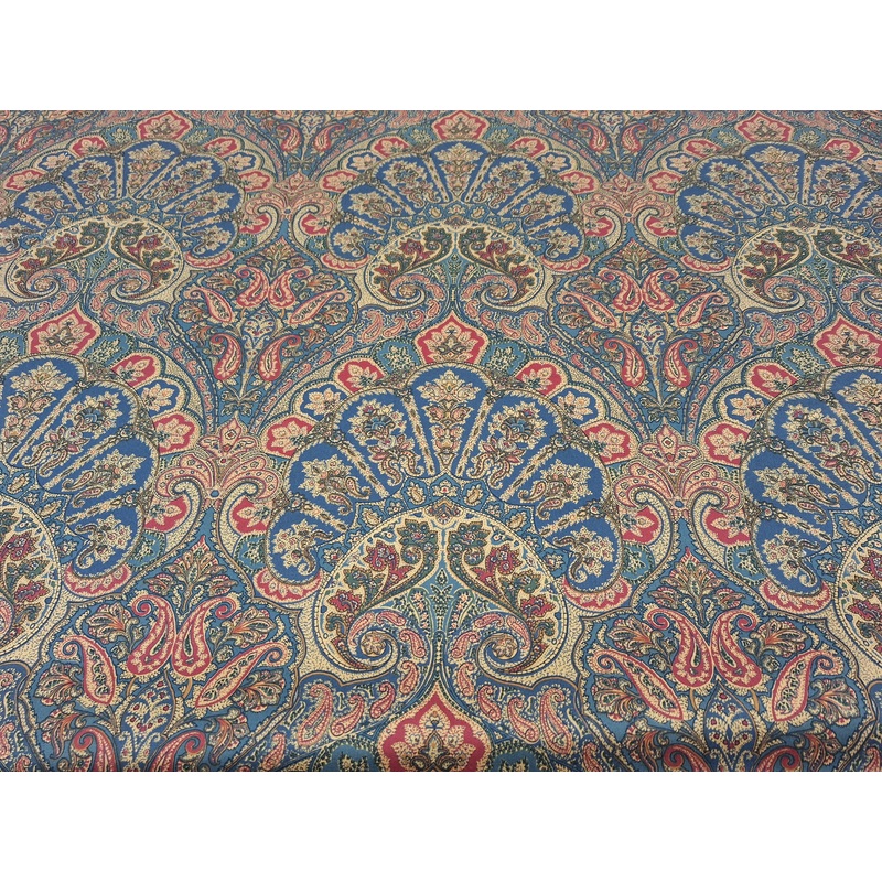 Waverly San Marco Vintage Paisley Fabric in Blue