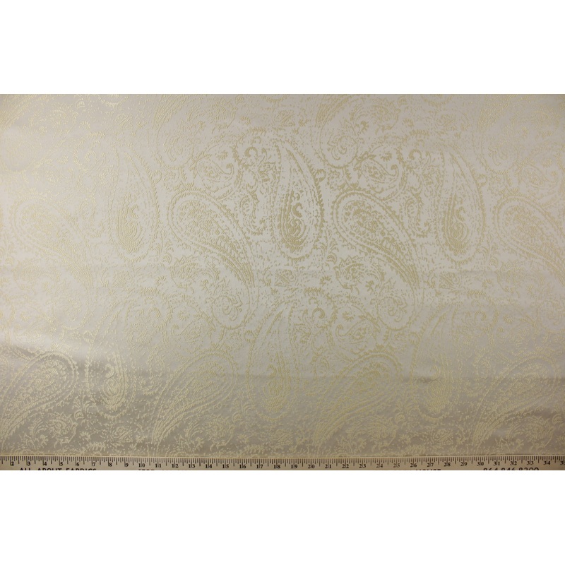 Duralee Fabrics Bashour Jacquard Fabric in Gold