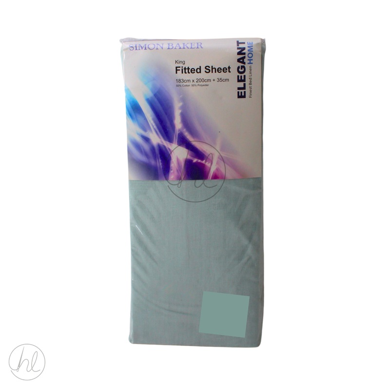 FITTED SHEET X L&D DUCK EGG KING 1