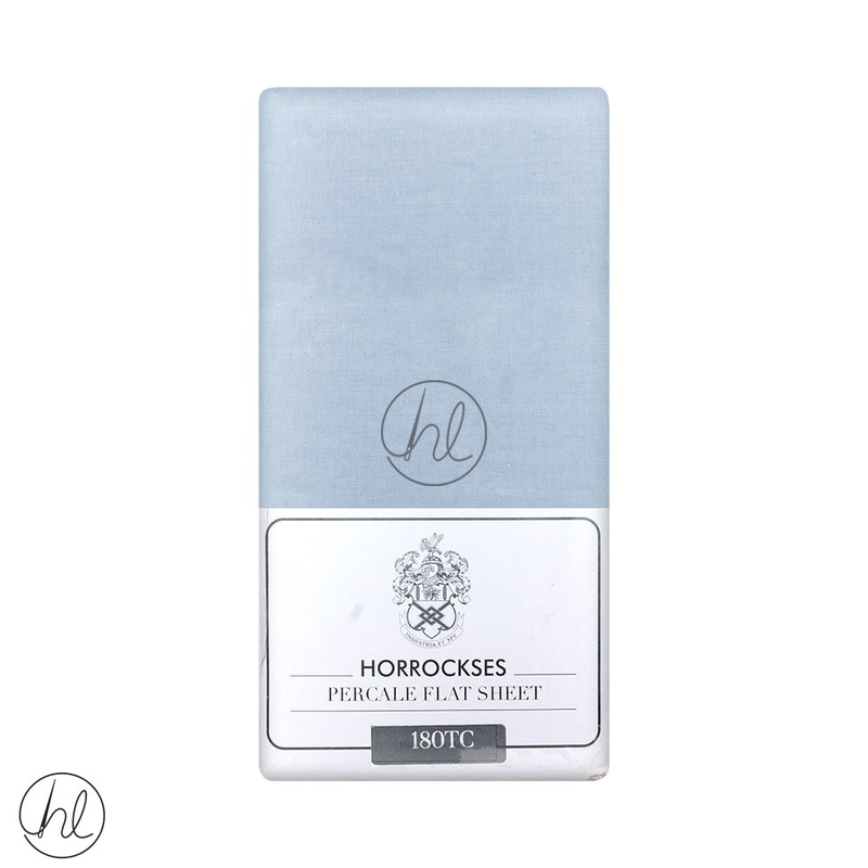Horrockses Flat Sheet 180T Duck Egg King