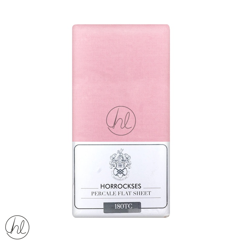 Horrockses Flat Sheet 180T Dusty Pink King