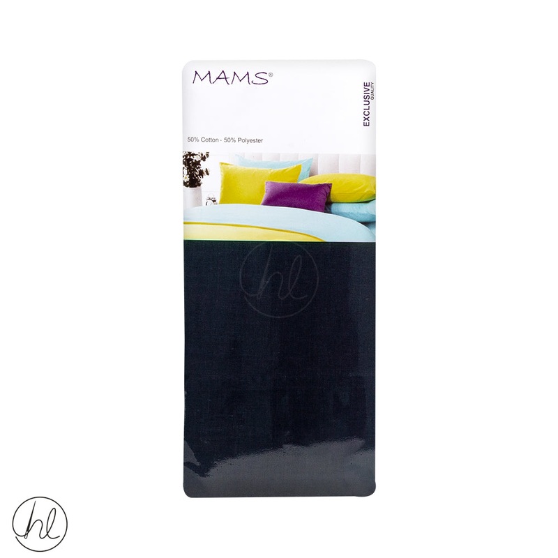 Polycotton Fitted Sheet Extra Depth Navy King