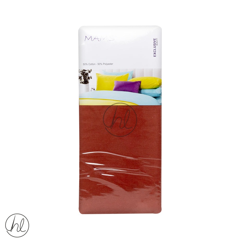 Polycotton Fitted Sheet Extra Depth Rust Double