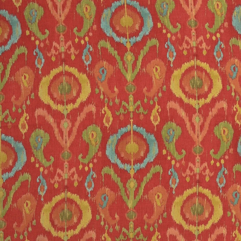 Richloom Platinum Collection Ethnic Ikat in Pomegranate