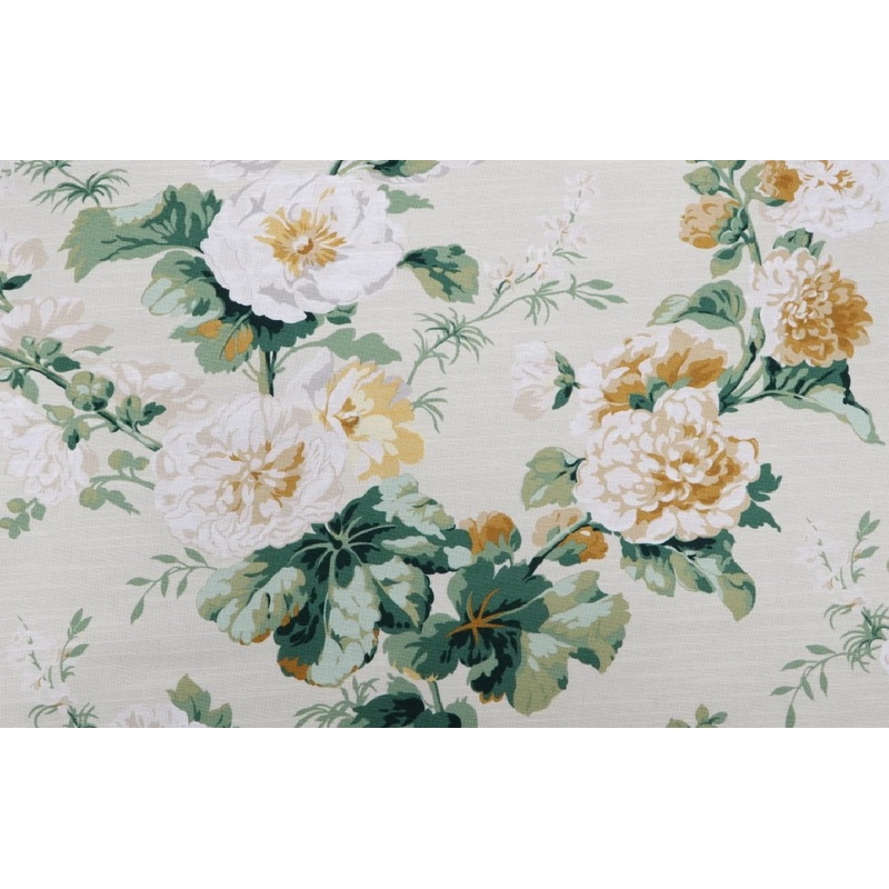 Waverly Alcea Fabric in Honeysuckle