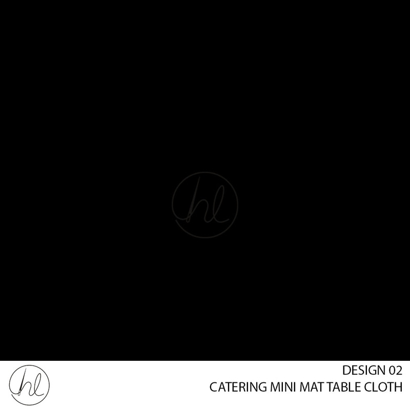 CATERING MINI MATT TABLE CLOTH LJ BLACK 145X250
