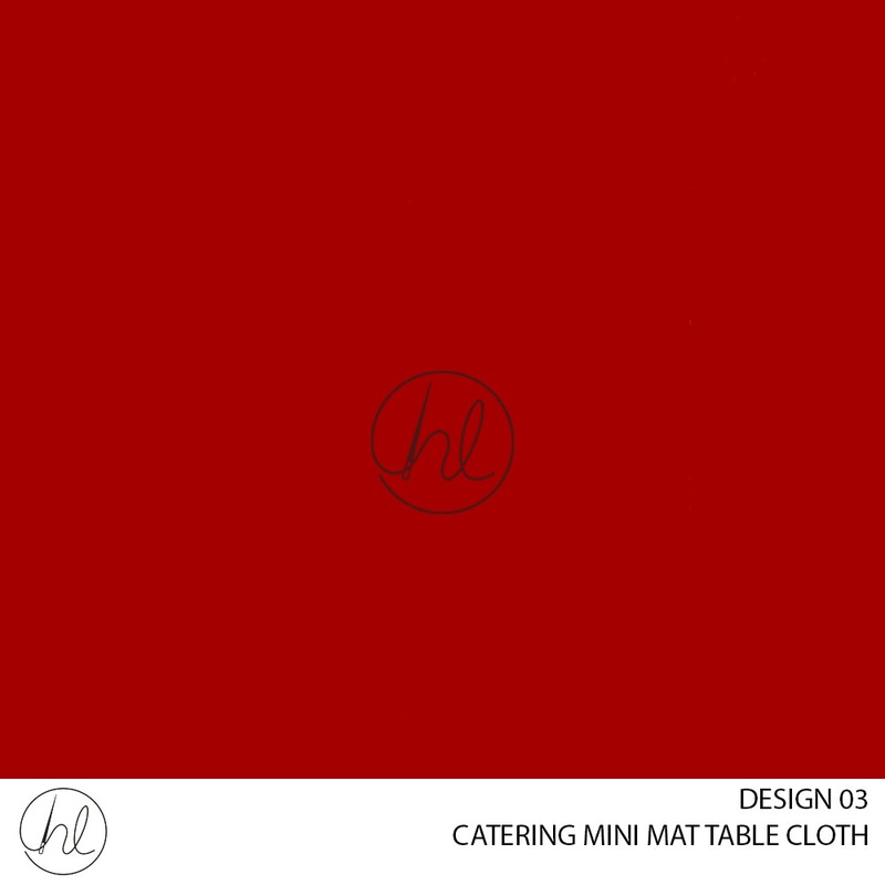 CATERING MINI MATT TABLE CLOTH LJ RED 145X250