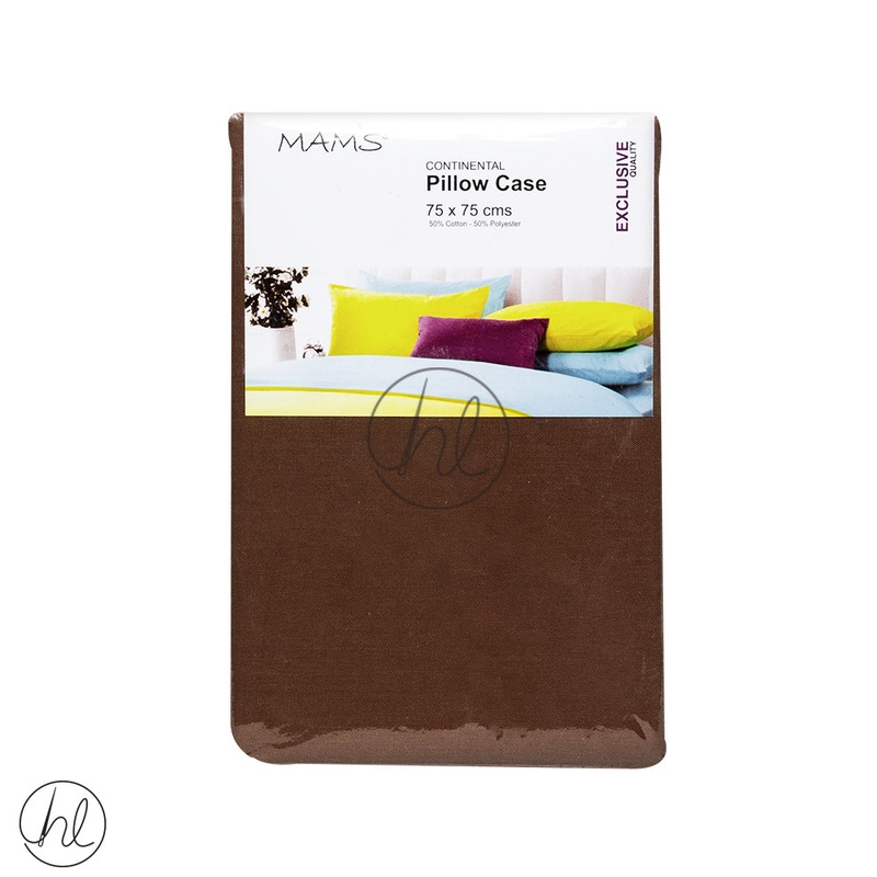 Continental Pillow Cases Light Brown 75x75cm