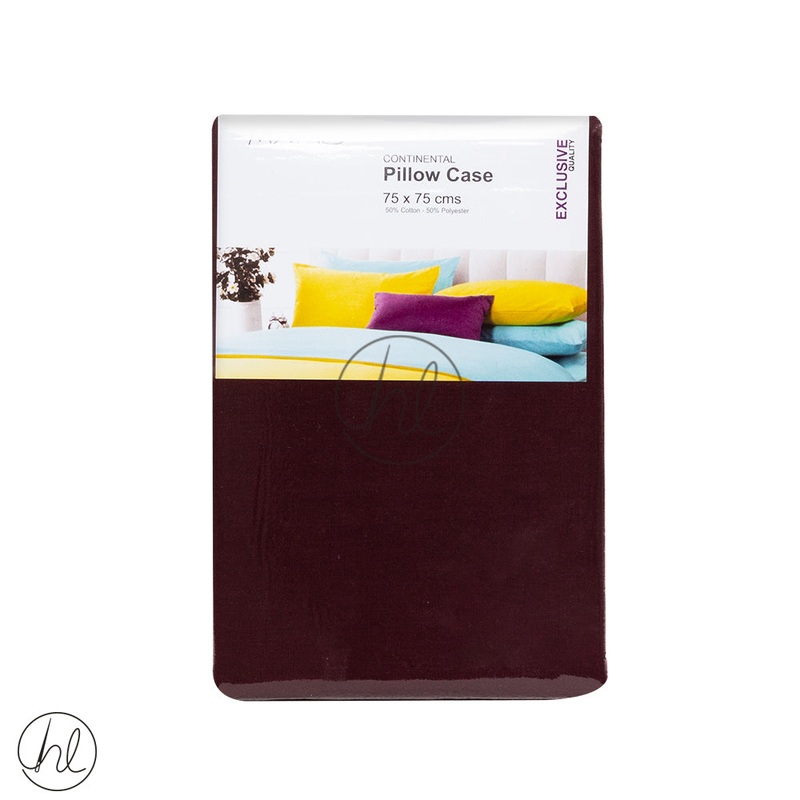 Continental Pillow Cases Maroon 75x75cm