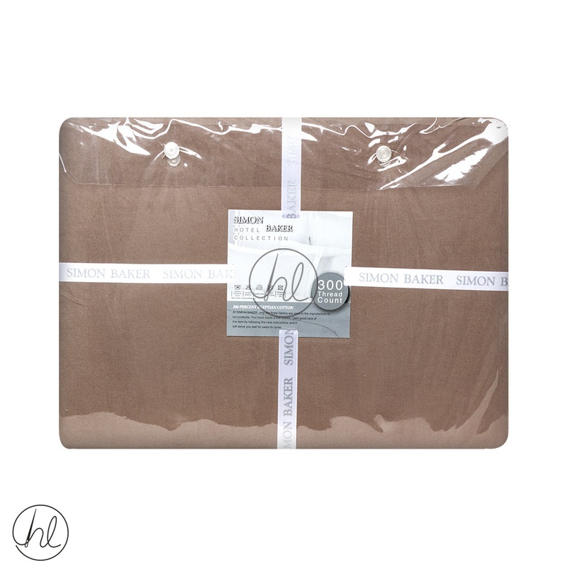 Egyptian Giza Cotton Fitted Sheet 300T Extra Depth Mocha Single