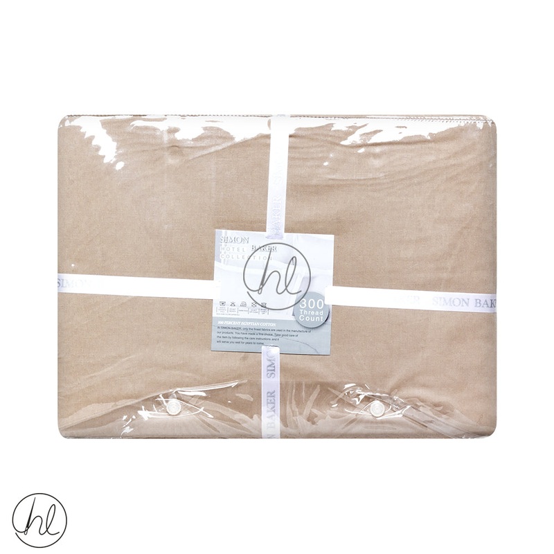 Egyptian Giza Cotton Fitted Sheet 300T Extra Depth Natural 3/4