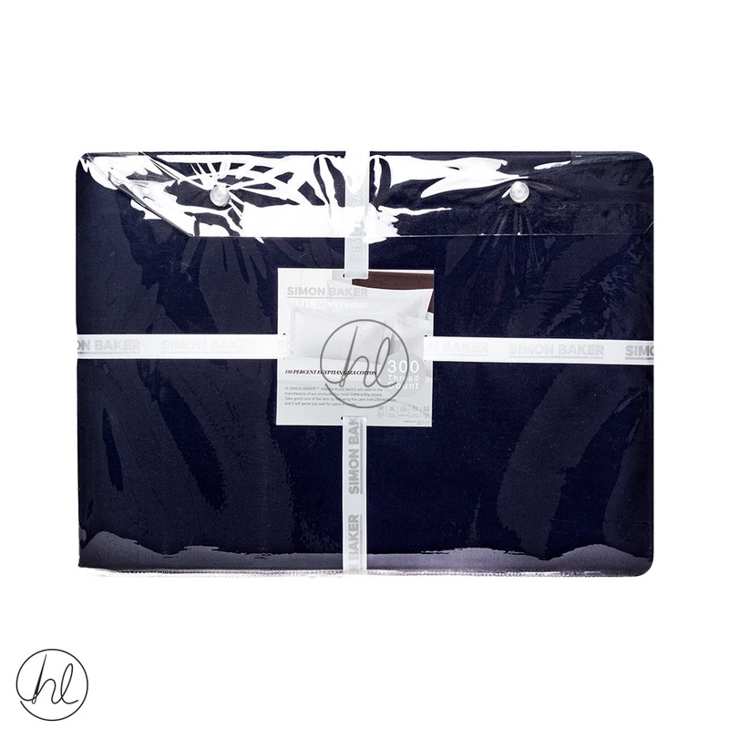 Egyptian Giza Cotton Fitted Sheet 300T Extra Depth Navy Double