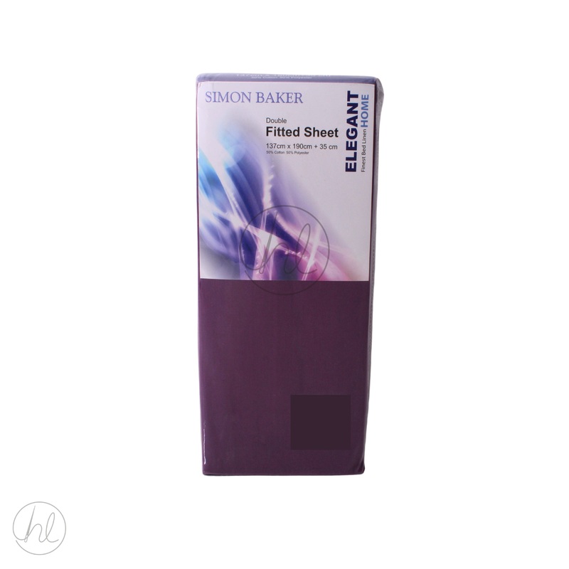 FITTED SHEET PURPLE DBL 1
