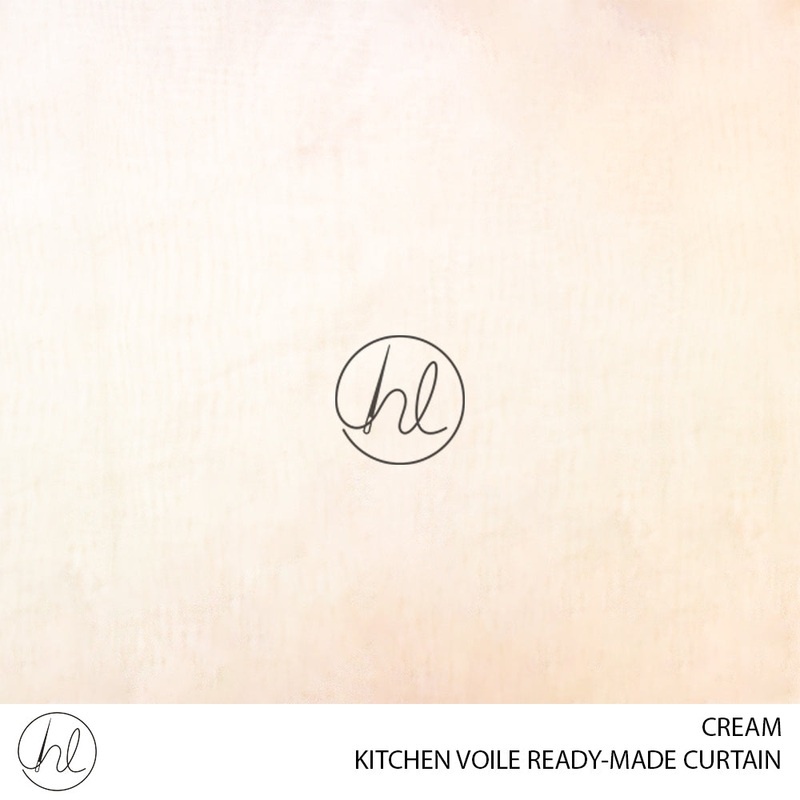 KITCHEN VOILE READY-MADE CURTAIN LN CREAM 250X120CM